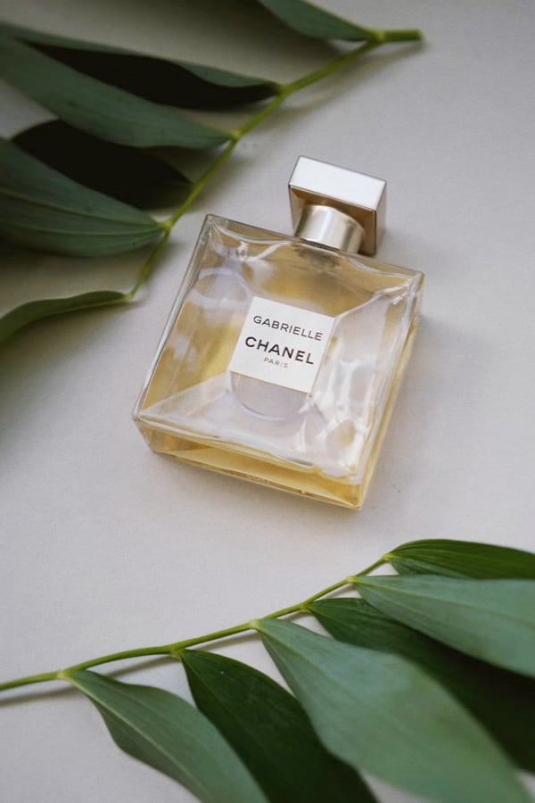 an large image of a chanel perfume bottle